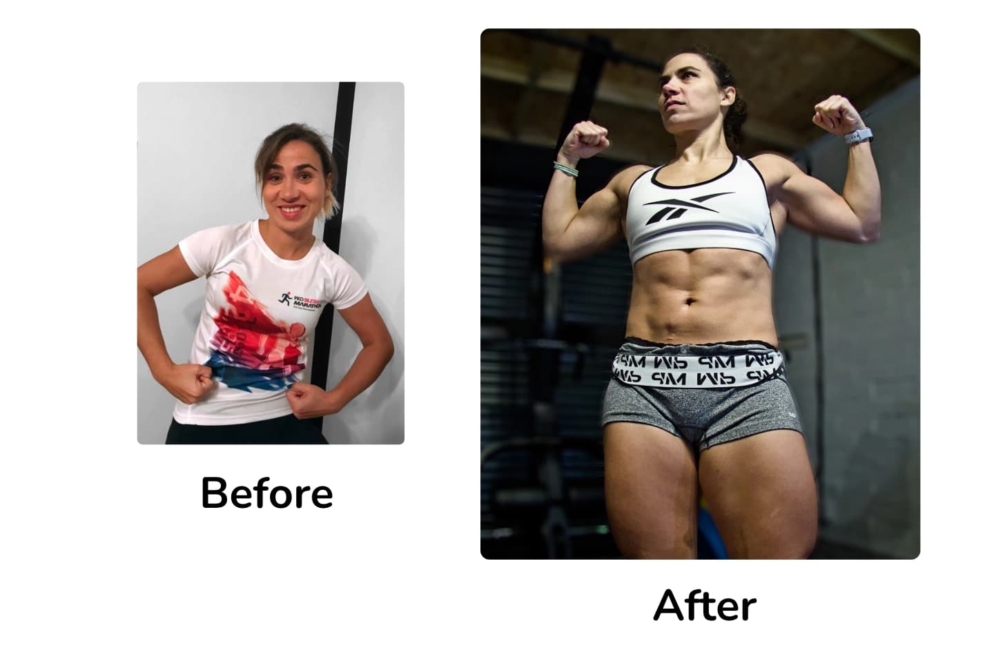 Before and after transformation